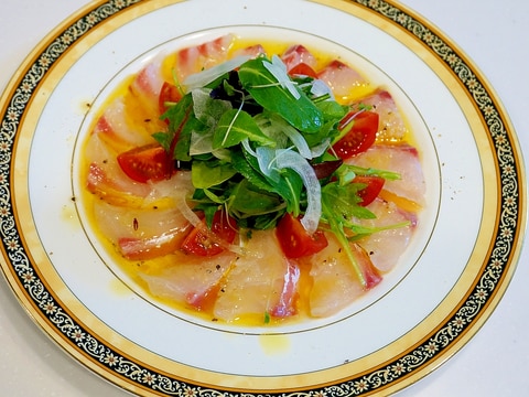 レストランの味が食卓に！鯛のカルパッチョ